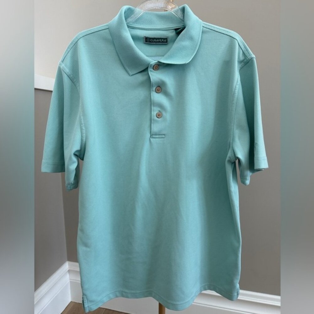 Cubavera Stripe Polo – Classic Fit – Size Medium